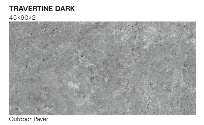 Travertine Dark 450x900x20mm Outdoor Porcelain Tiles Paving from £32.99 per sq.m Bien