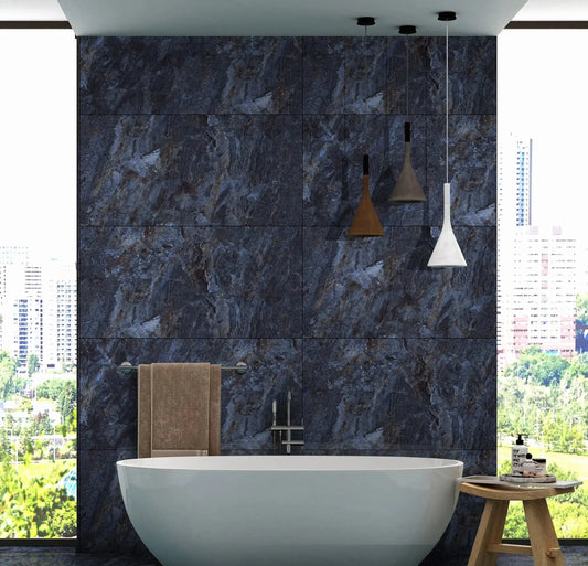 Venice Blue 60x120 cm 9 mm High Gloss Porcelain Tile £24.99 Vivido Tiles Harrogate 