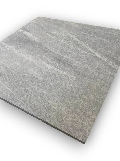 Volga Grey 800x800x20 mm Anti-slip Outdoor Porcelain Tiles. Vivido Tiles Harrogate 