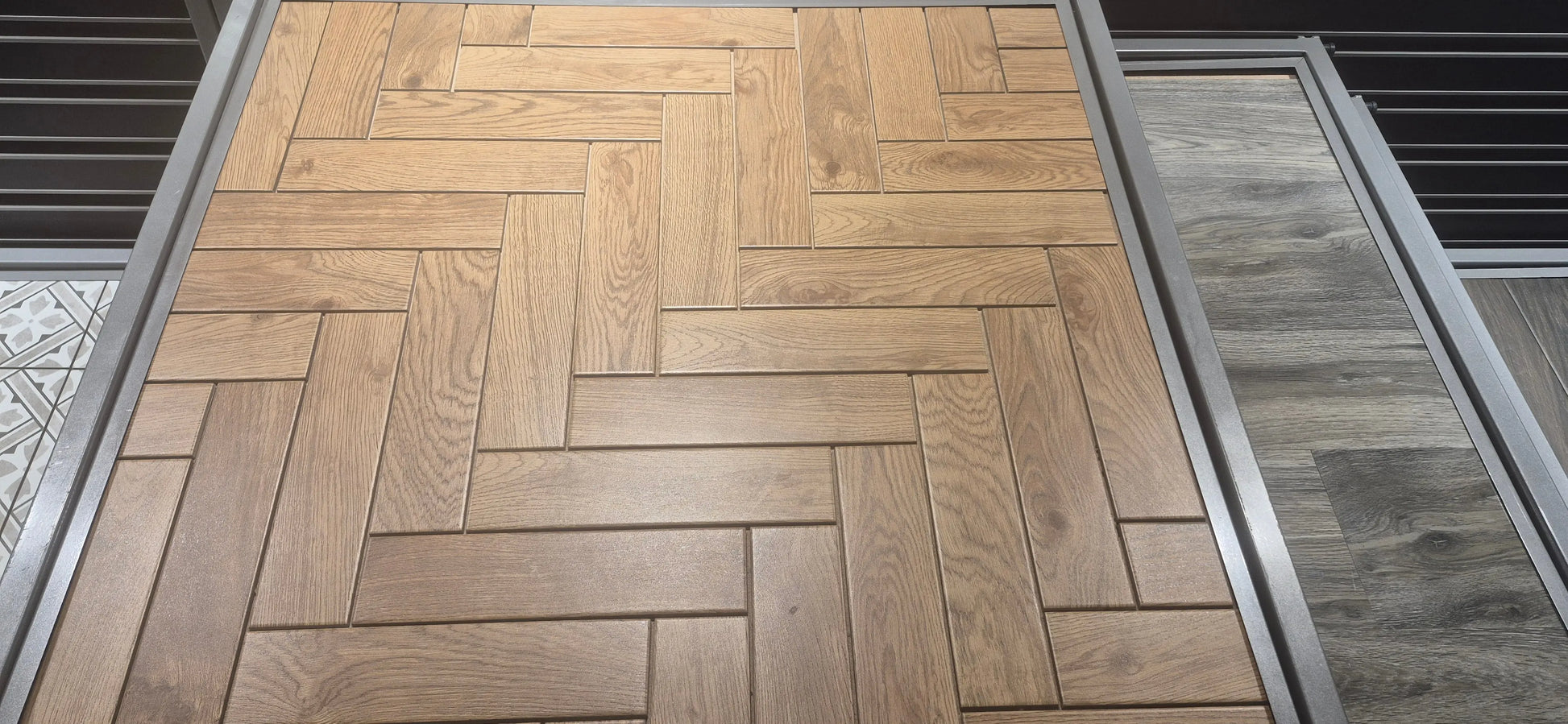 WOOD EFFECT herringbone Porcelain Tiles Teka 330x80 mm  from £26.99 s.q.m IMP