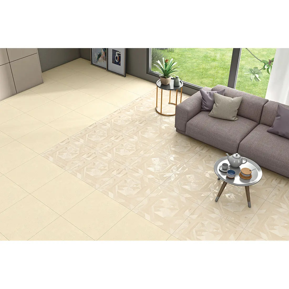 Wowen Crema WOOD EFFECT Porcelain Tiles 60x60 cm from £26.99 s.q.m DS