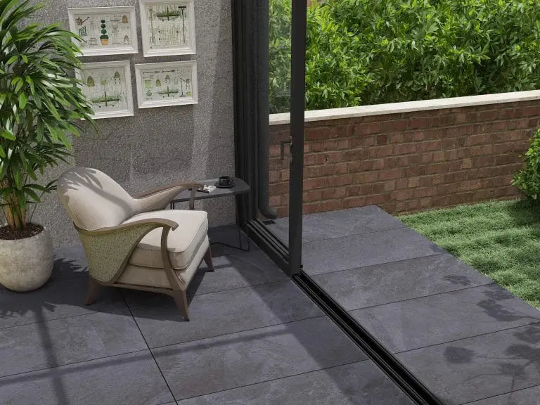 PALLET of Rock Anthracite 600x1200x20 mm Outdoor Porcelain Paving £38.50 sq.m Bien