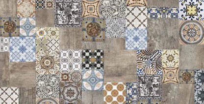 Artwork 60 x 120 cm Polished Porcelain Decor Tile from £26.99 sq.m Bien