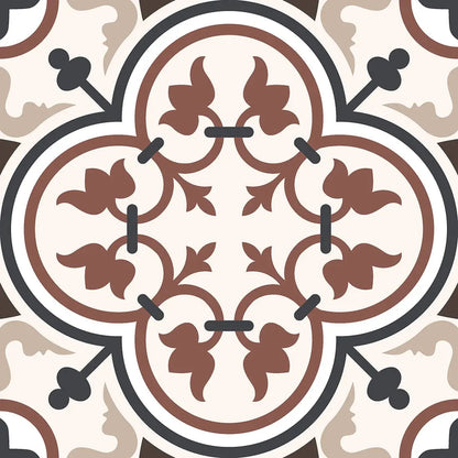 Classic Brown Pattern 20x20  Matt Ceramic wall and floor Tile from ONLY £19.99 sq.m DS