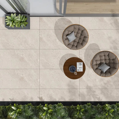 Anti Slip R11 J.Rock Beige 40x80x2 cm Outdoor Porcelain Tile from £29.99 DS