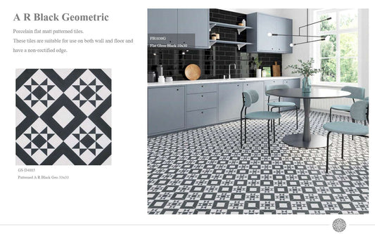 Retro Style Porcelain Tile 33x33 cm from ONLY 16.99 sq.m