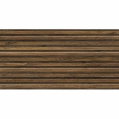 Kin Walnut Wood Effect Tiles 60x120 cm - 9mm Matt Indoor Floor & Wall Tiles £44.99/m² Vero